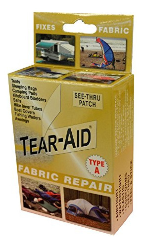 Kit De Reparación De Telas Tear Aid Caja Dorada Tipo I...