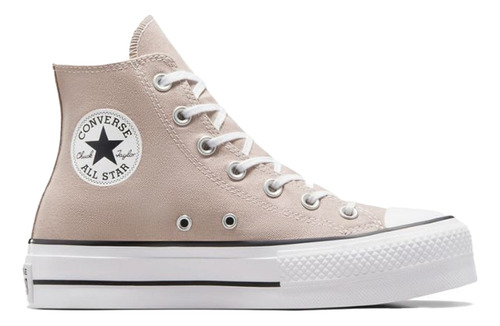 Tenis Converse Botas Taylor All Star Lift Mujer-beige