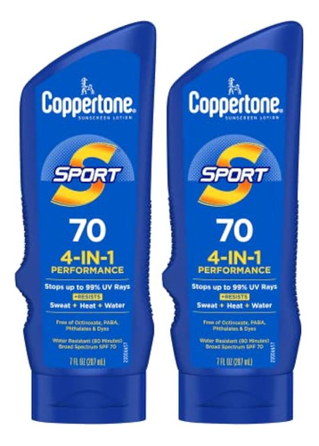 Coppertone Sport Sunscreen Lotion, Broad Spectrum Spf 70 Sun