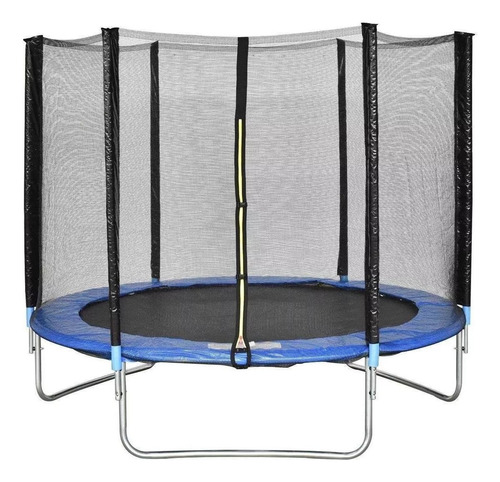 Brincolin Trampolín Infantil 8 Ft 2.40 Mts Diámetro tumbling Homex Azul con cama elástica para niños.