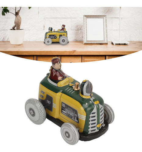 Modelo De Coche Retro Clockwork, Juguete Con Cuerda, Con Cue