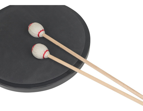 1 Par De Marimba Marimba Tambores Círculo Vermelho Branco