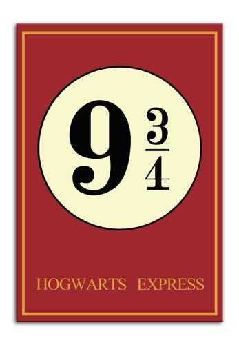 Imagem 1 de 3 de Quadro Harry Potter 9 3/4 Decorativo Personalizado Em Mdf