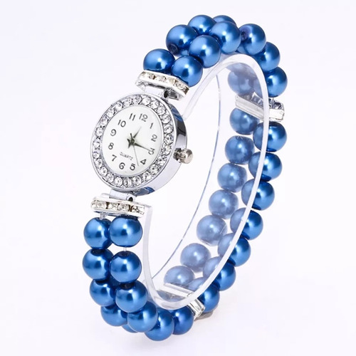 Reloj Para Dama Imitacion De Perlas