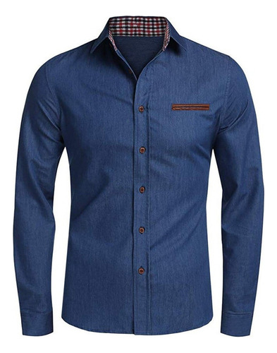 Camisa De Mezclilla Hombre Camisa De Hombre Camisa Camisola