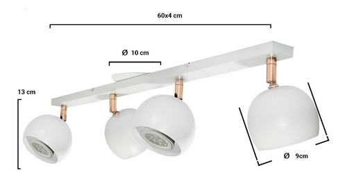 Imagen 3 de 10 de Iluminacion Aplique Plafon Barral Calado Moderno Luz Led Ccl