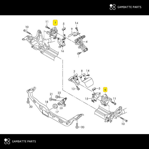 Juego Soportes De Motor Audi A5 1.8 Tfsi Coupe 2011