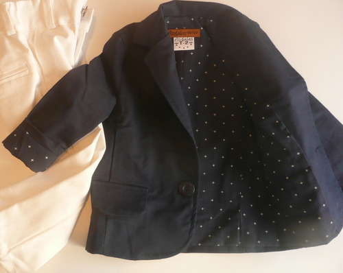 Blazer Saco Bebe Bautismo Cumpleaños Fiesta Casamient Cortej