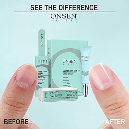 Onsen Kit De Pulidor Y Brillo De Uñas Japonés - Lima De Uñas