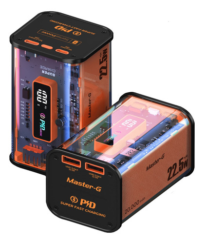 Power Bank 20000 Mah + Audífonos Flexpro Master-g