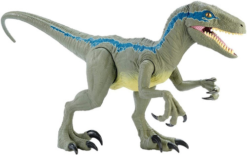 Dinosaurio Jurassic World Super Colossal Velociraptor Blue 