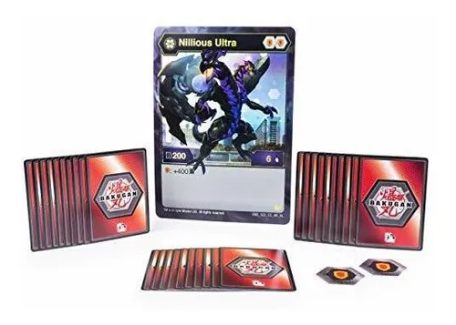 Colección Deluxe Bakugan Con Carta Ultra Nillious, 6+