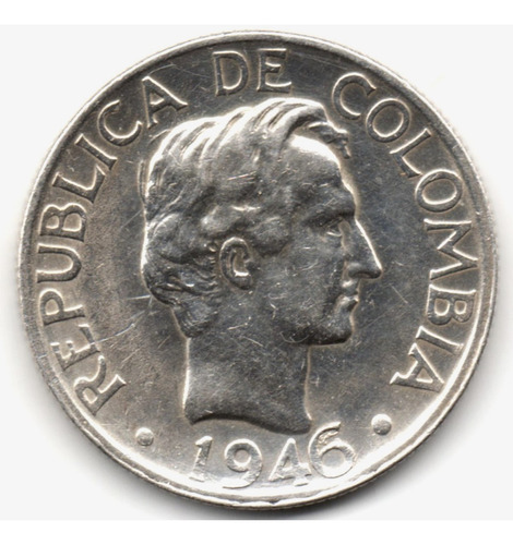 20 Centavos 1946 Bogotá Plata