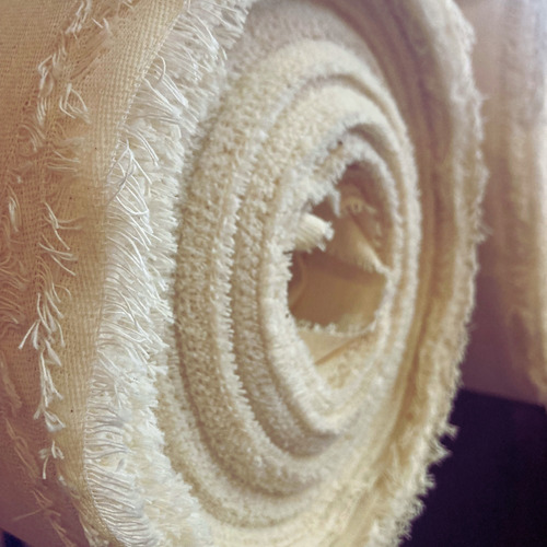 Tecido Algodão Cru Sarja 220gr (3m X 1,5m) Cor Creme Desenho Do Tecido Liso