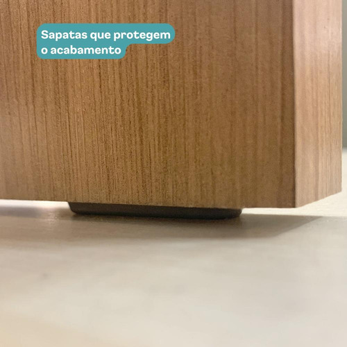 Mesa Bancada Ilha Para Cozinha Miami Carraro Branco