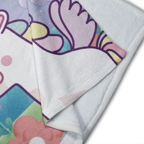 Cobija Matrimonial Diseños De Moda Tiernos Ultrasuave Unicornio 1 Lisa