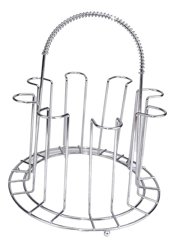 Estante De Secado De Acero Inoxidable, Portavasos De Vino, 8