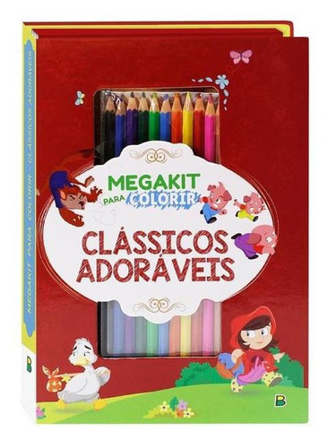 Megakit Para Colorir: Clássicos Adoráveis, De © Todolivro Ltda.. Editora Brasileitura, Capa Mole Em Português