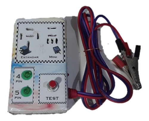 Probador De Relay Automotriz De 4 Y 5 Pin. Estándar Y Mini. 