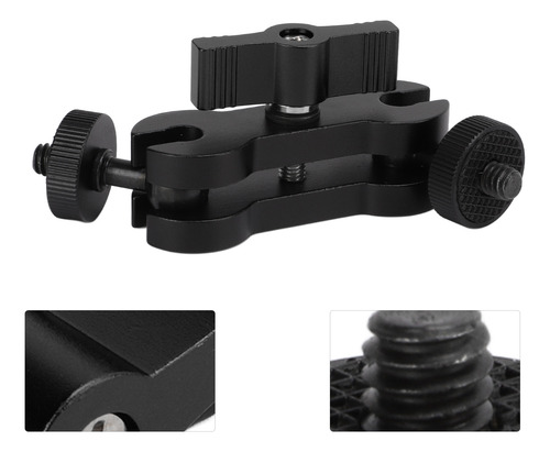 Brazo Adaptador De Doble Cabeza Esférica, Tornillo Universal