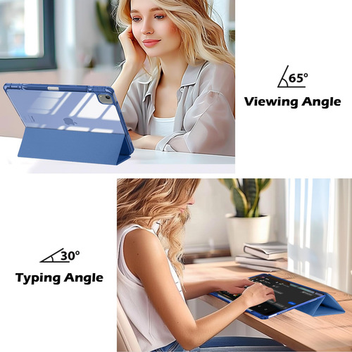 Funda Para iPad Air 13 M2 2024 iPad Pro 12.9 Ranura Lápiz