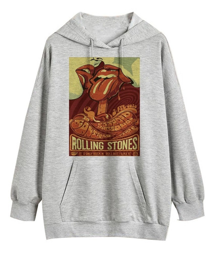 Buzo Rolling Stones Poster Concierto Frizado Algodon Unisex