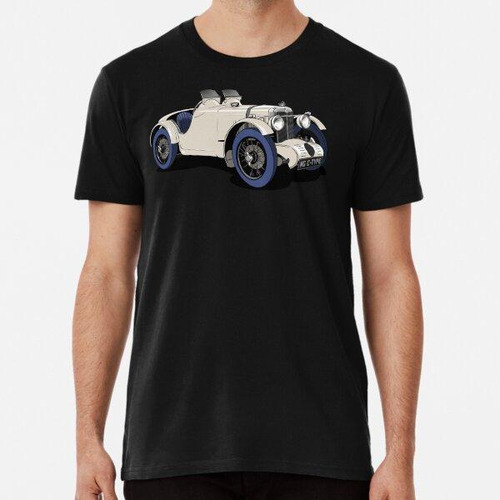 Remera White Mg C-type Vintage Sports Car Algodon Premium