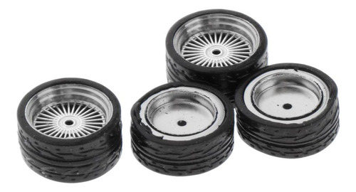 2 Llanta De La Rueda Y Neumáticos Para 164 Coche De