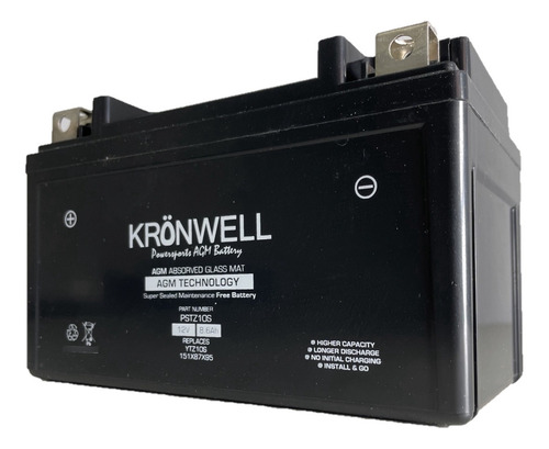 Bateria Kronwell Gel Ytz10s Yfz R6 Zx10r Cbr 1000