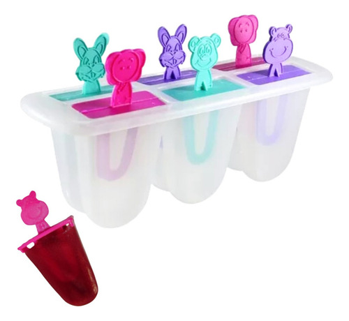 Forma De Picolé Infantil Colorido Para Bebês Palito Animado Cor Sortidas