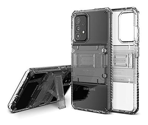 Funda Para Galaxy A52 Quickstand Pro Transparente 2021 Case 