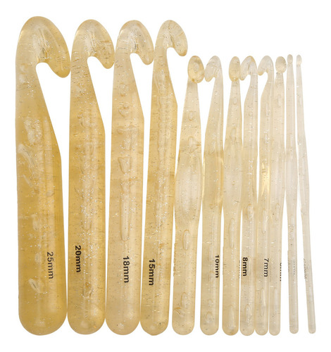 Ganchos De Ganchillo Crystal Crochets 12 Piezas Cómodos Y Du