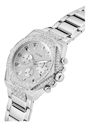 Reloj Guess Plateado Fury Hombre