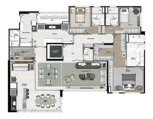 Imagem 28 de 29 de Apartamento Em Gleba Fazenda Palhano, Londrina/pr De 390m² 3 Quartos À Venda Por R$ 1.700.000,00 - Ap1575943-s