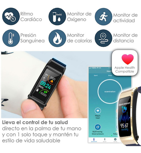 Imagen 2 de 5 de Reloj Smartwatch Vak S3 Manos Libres Bluetooth App Health Ip