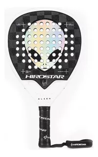 Paleta Padel Hirostar Alien 2024 Tolito Aguirre Funda Olivos Color Negro - Blanco