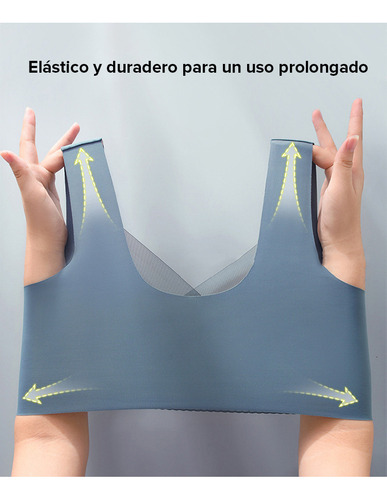 M Sujetador Encaje Sin Espalda Con Soporte En Forma Copa