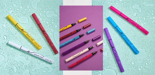 Kit de delineador de ojos de 6 colores, lapislázuli, bolígrafo blanco y 5 colores, efecto mate