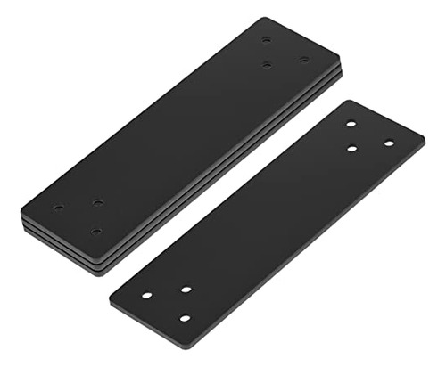 Placa De Soporte Recta 4 Pcs Para Poste 4x4, Acero Al Carbon