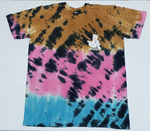 Camiseta Tie Dye Chronic Caveira Rei Original E Marginal