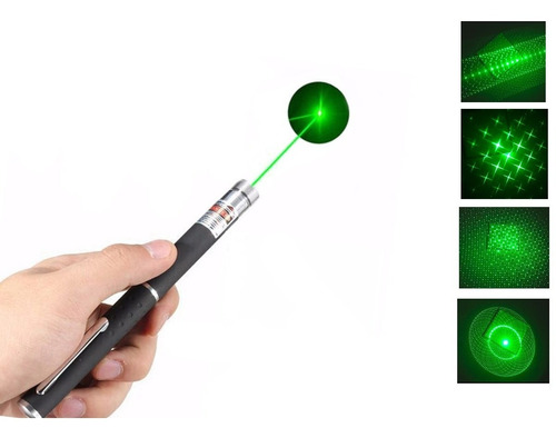 Laser Verde Forte Longo Alcance Até 7 Km + 4 Ponteiras