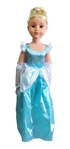 Muñeca Tamaño Real Princesa Cenicienta 70 Cm De Altura