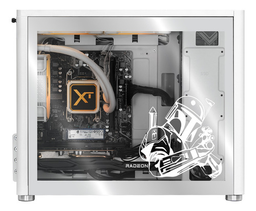 Xtreme PC Gaming AMD Radeon RX 7600 Ryzen 7 5700G 32GB SSD 1TB Sistema Liquido WIFI Mandalorian Brown