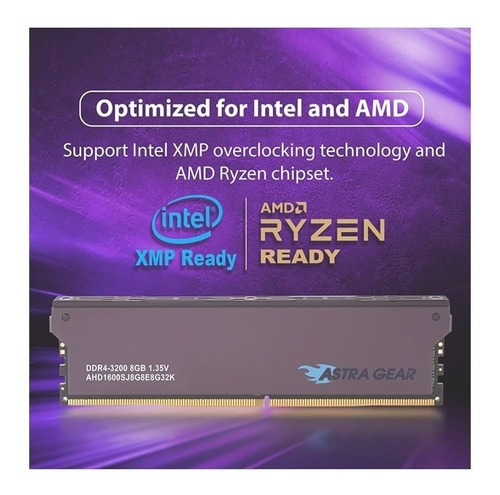 Memoria Ram Ddr4 16 Gigas (8*2) 3200mhz. Astra Gear