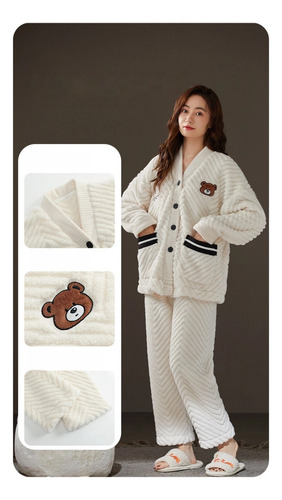 Conjunto De Pijama Térmico Para Mujer