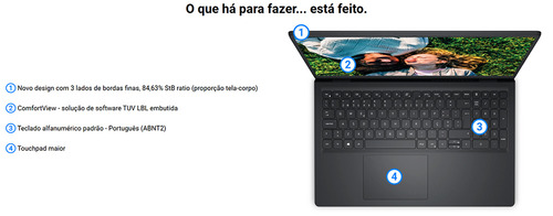 Notebook Dell Inspiron I15-i120k-a35p I5 16gb 1tb 15.6 W11 - Excelente (Recondicionado)
