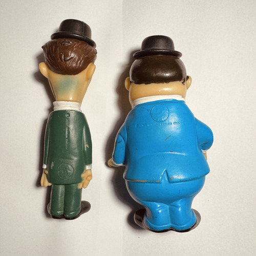 Bonecos De Borracha O Gordo E O Magro Antigos Vinil (Usado)
