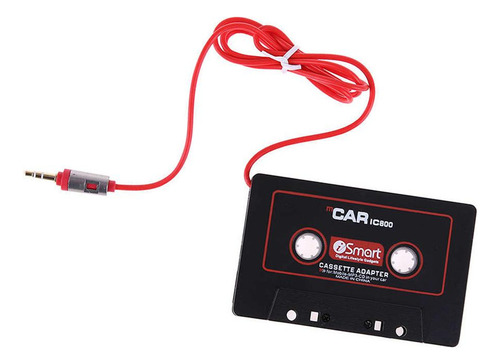 2 Adaptador Para Cassette Para Coche Negro Reproductor 3,5mm