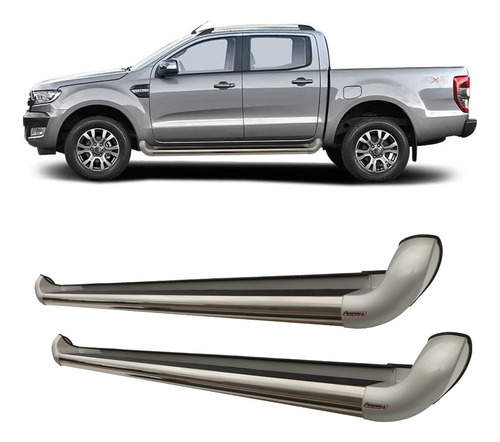 Estribo Personalizado Cor Original Ranger Cd 2013 2023