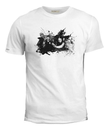 Camiseta Estampada The Rasmus Integrantes Cuervos Rock Ink 